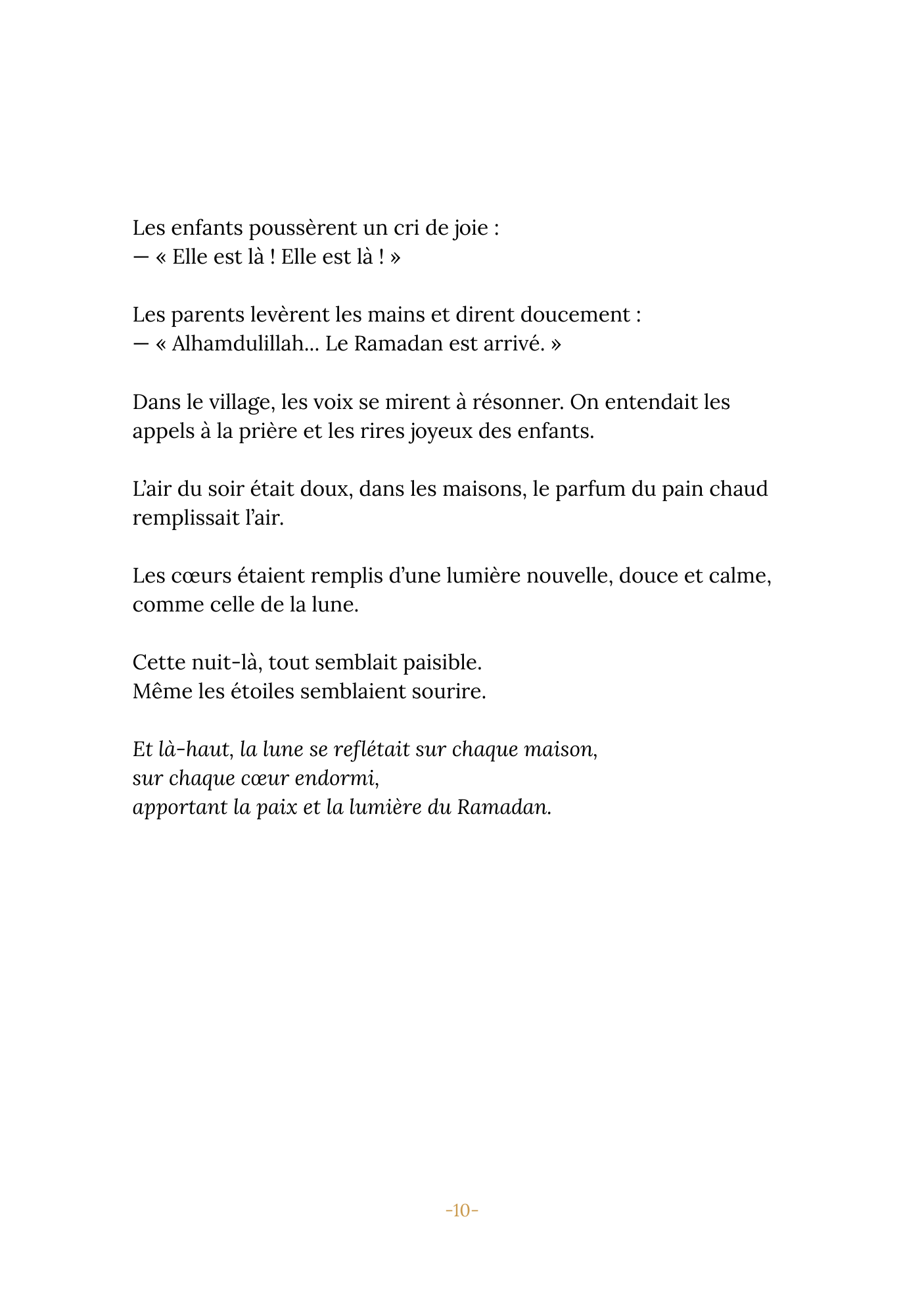 Sous la Lune du Ramadan